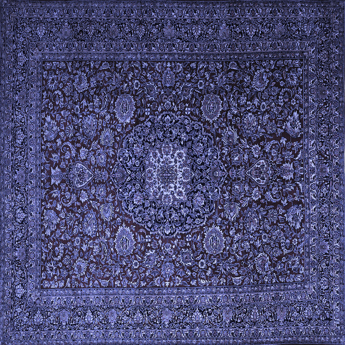 Square Persian Blue Traditional Rug, tr1903blu