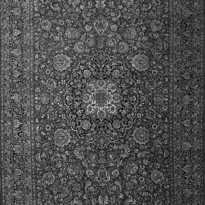 Serging Thickness of Machine Washable Persian Gray Traditional Rug, wshtr1903gry