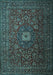 Machine Washable Persian Light Blue Traditional Rug, wshtr1903lblu