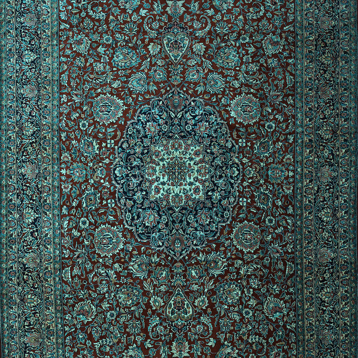 Machine Washable Persian Light Blue Traditional Rug, wshtr1903lblu