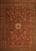 Serging Thickness of Machine Washable Persian Orange Traditional Area Rugs, wshtr1903org