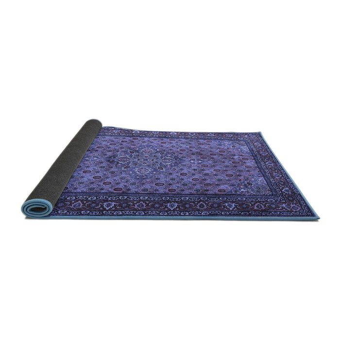 Sideview of Persian Blue Traditional Rug, tr1904blu