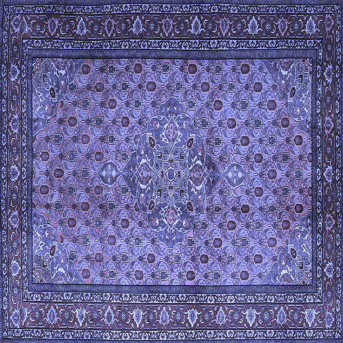 Square Persian Blue Traditional Rug, tr1904blu