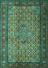 Persian Turquoise Traditional Rug, tr1904turq