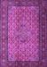 Machine Washable Persian Purple Traditional Area Rugs, wshtr1904pur