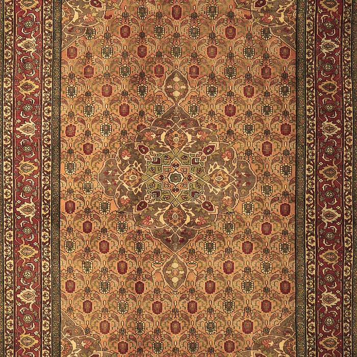 Machine Washable Persian Brown Traditional Rug, wshtr1904brn