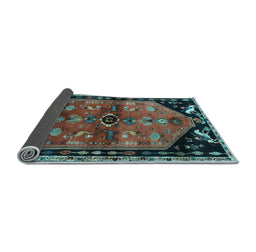 Sideview of Animal Light Blue Traditional Rug, tr1905lblu