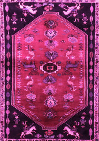 Animal Pink Traditional Rug, tr1905pnk