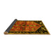 Sideview of Animal Yellow Traditional Rug, tr1905yw