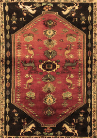 Animal Brown Traditional Rug, tr1905brn