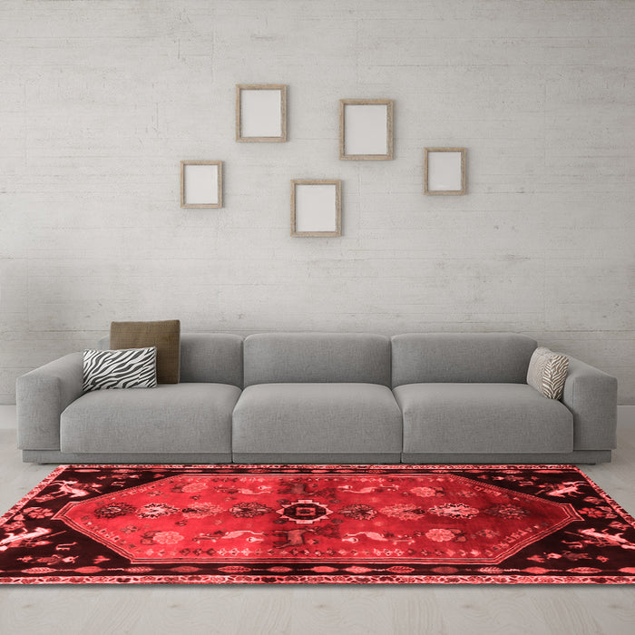 Traditional Red Washable Rugs