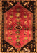 Animal Orange Traditional Rug, tr1905org