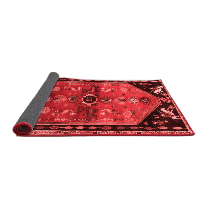 Animal Red Traditional Area Rugs