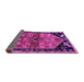 Sideview of Animal Purple Traditional Rug, tr1905pur