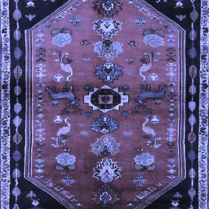 Animal Blue Traditional Rug, tr1905blu