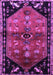 Machine Washable Animal Purple Traditional Area Rugs, wshtr1905pur