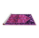 Sideview of Machine Washable Animal Purple Traditional Area Rugs, wshtr1905pur