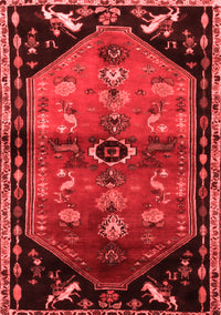 Animal Red Traditional Rug, tr1905red