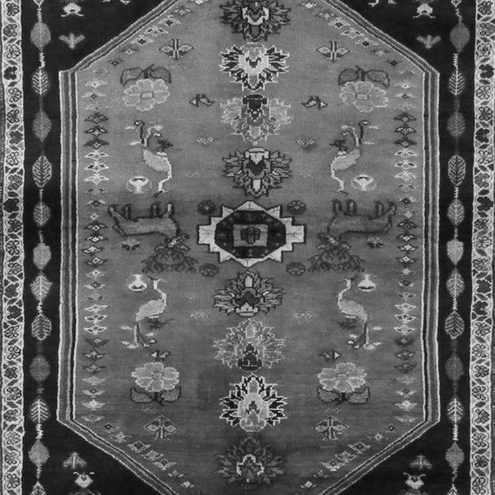 Animal Gray Traditional Rug, tr1905gry