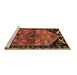 Sideview of Machine Washable Animal Brown Traditional Rug, wshtr1905brn