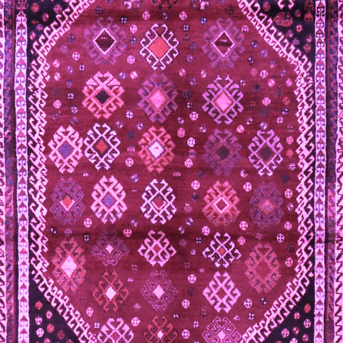 Machine Washable Persian Purple Traditional Area Rugs, wshtr1906pur
