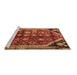 Sideview of Machine Washable Persian Brown Traditional Rug, wshtr1906brn