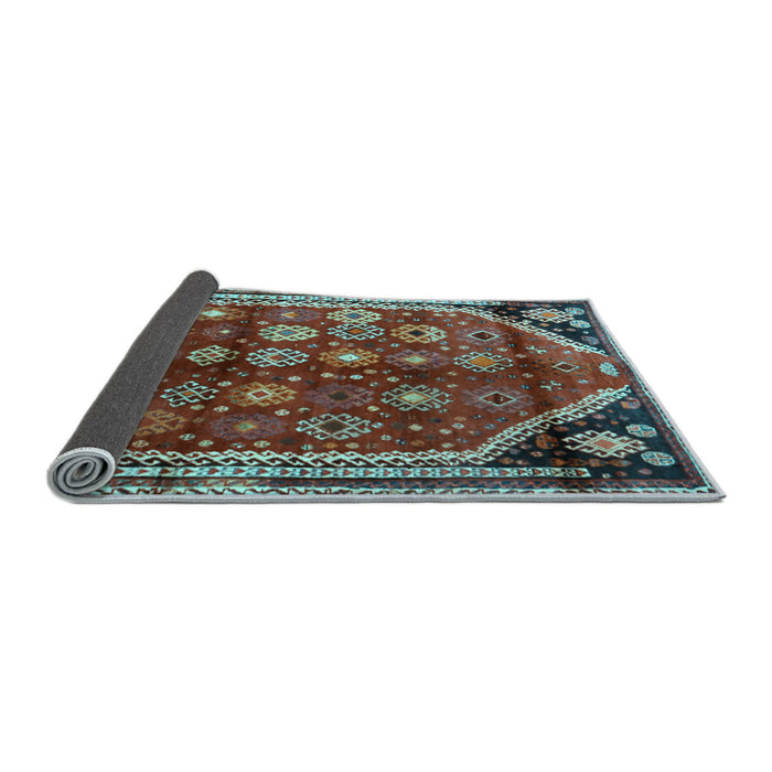 Sideview of Persian Light Blue Traditional Rug, tr1906lblu
