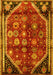 Machine Washable Persian Yellow Traditional Rug, wshtr1906yw