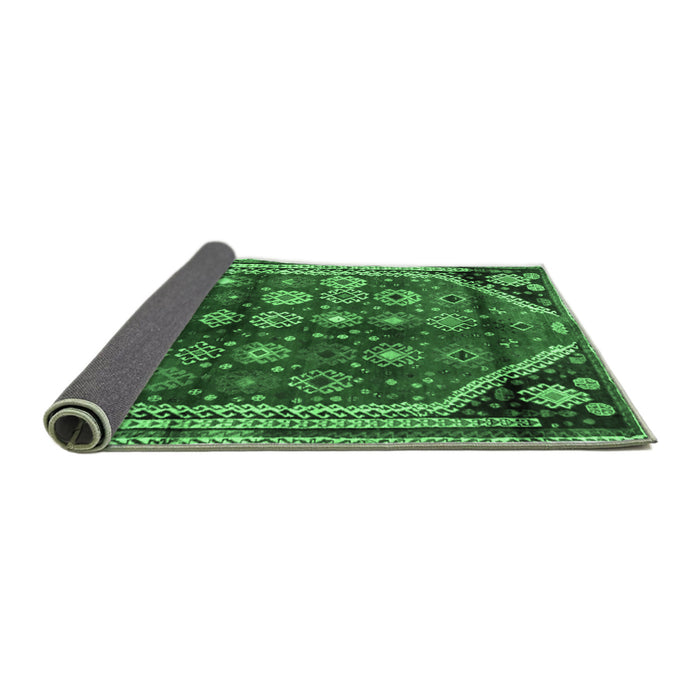 Sideview of Persian Emerald Green Traditional Rug, tr1906emgrn