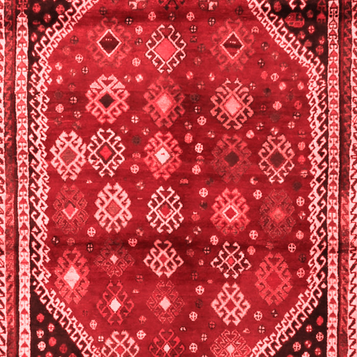 Machine Washable Persian Red Traditional Rug, wshtr1906red