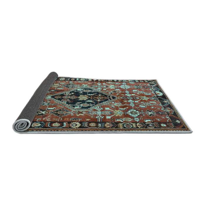 Sideview of Persian Light Blue Traditional Rug, tr1907lblu