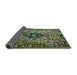 Sideview of Persian Turquoise Traditional Rug, tr1907turq