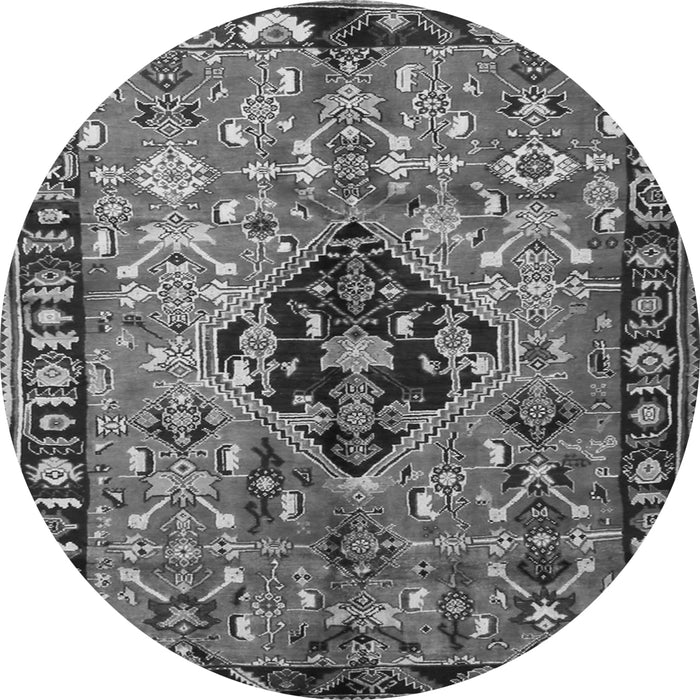 Square Persian Gray Traditional Rug, tr1907gry