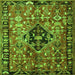 Serging Thickness of Persian Green Traditional Rug, tr1907grn