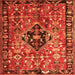 Serging Thickness of Persian Orange Traditional Rug, tr1907org