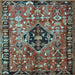 Square Machine Washable Persian Light Blue Traditional Rug, wshtr1907lblu