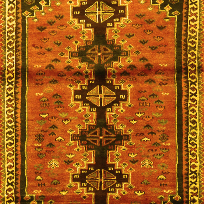 Machine Washable Persian Yellow Traditional Rug, wshtr1908yw