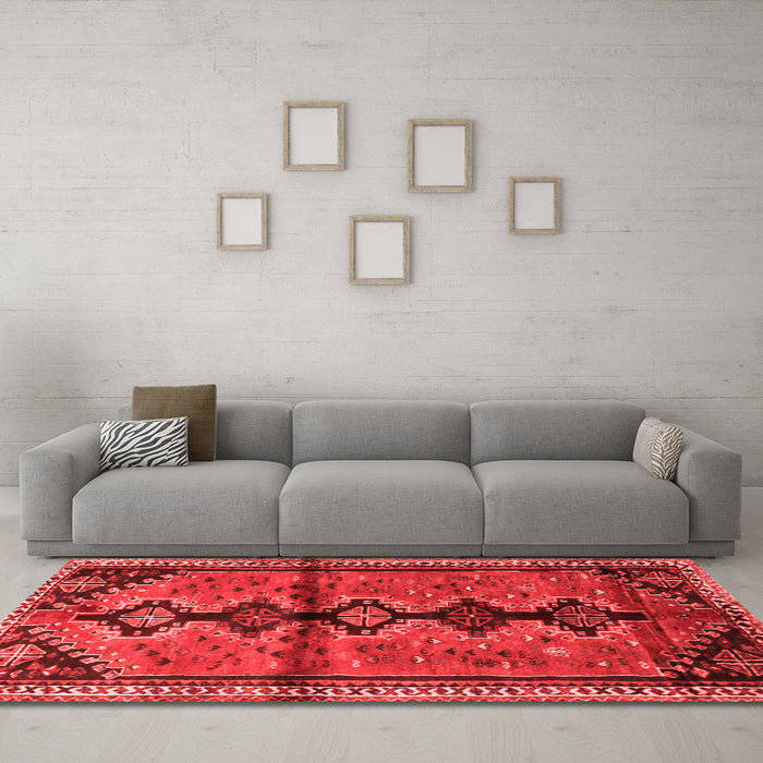 Traditional Red Washable Rugs