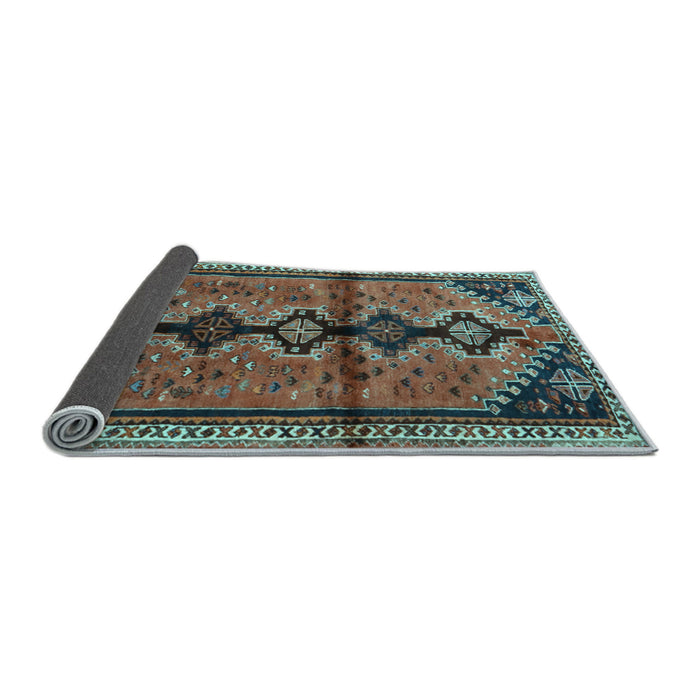 Sideview of Persian Light Blue Traditional Rug, tr1908lblu
