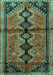 Persian Turquoise Traditional Rug, tr1908turq