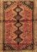 Machine Washable Persian Brown Traditional Rug, wshtr1908brn