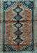 Machine Washable Persian Light Blue Traditional Rug, wshtr1908lblu