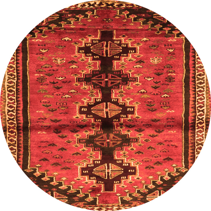 Square Persian Orange Traditional Rug, tr1908org