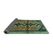 Sideview of Persian Turquoise Traditional Rug, tr1908turq