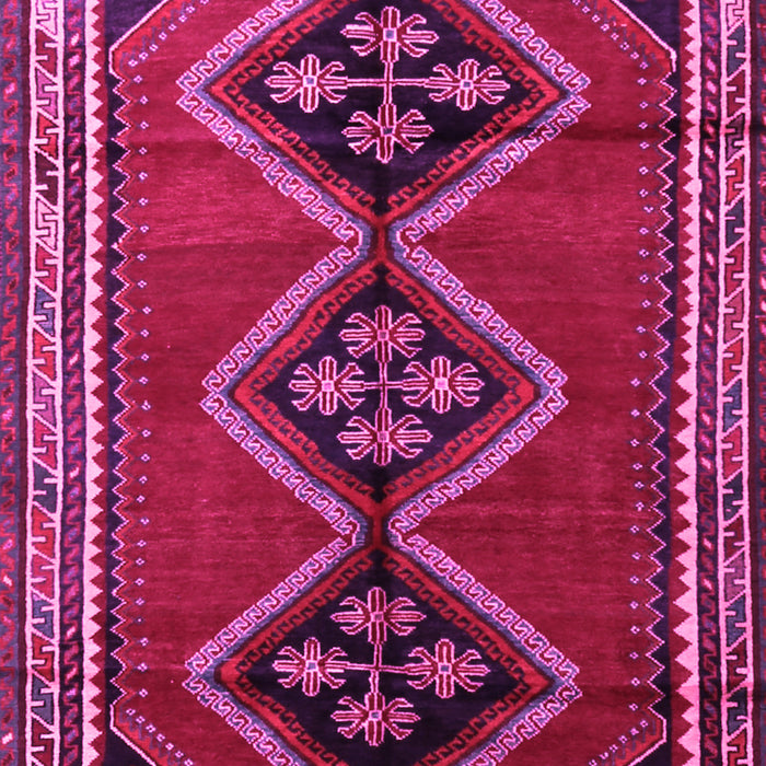 Machine Washable Persian Pink Traditional Rug, wshtr1909pnk