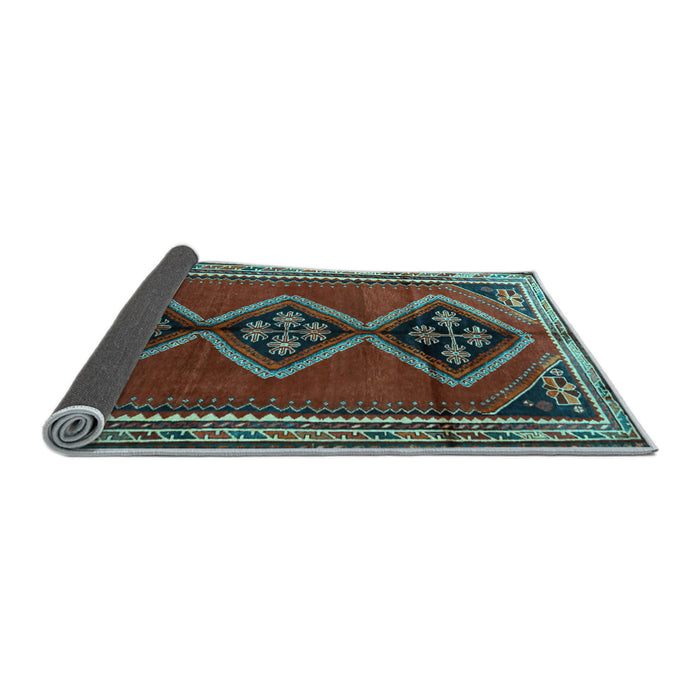 Sideview of Persian Light Blue Traditional Rug, tr1909lblu