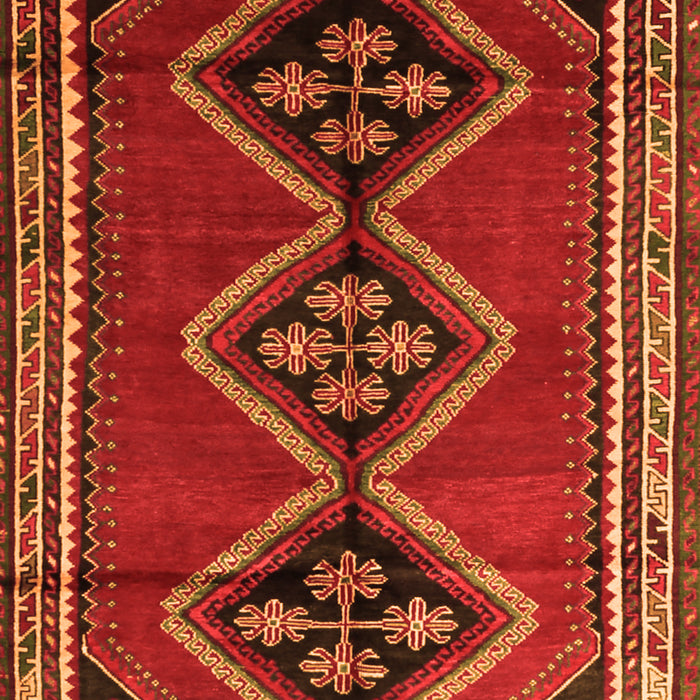 Serging Thickness of Machine Washable Persian Orange Traditional Area Rugs, wshtr1909org