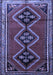 Machine Washable Persian Blue Traditional Rug, wshtr1909blu