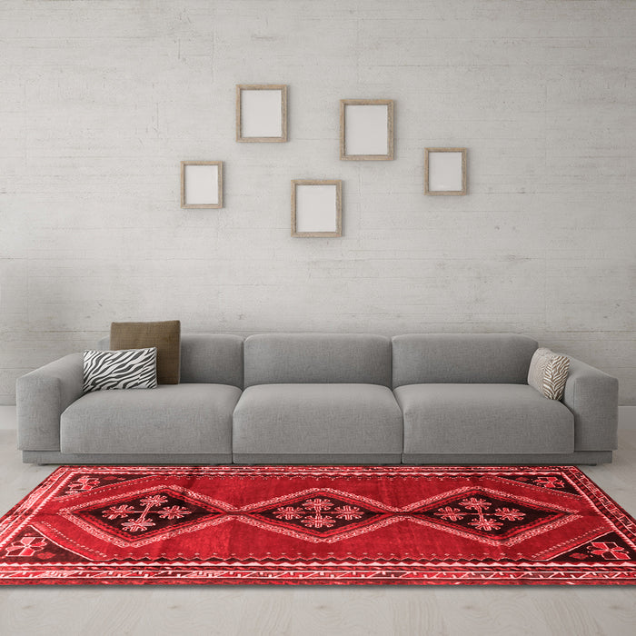 Traditional Red Washable Rugs