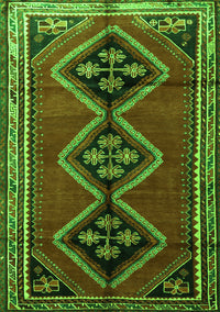 Persian Green Traditional Rug, tr1909grn